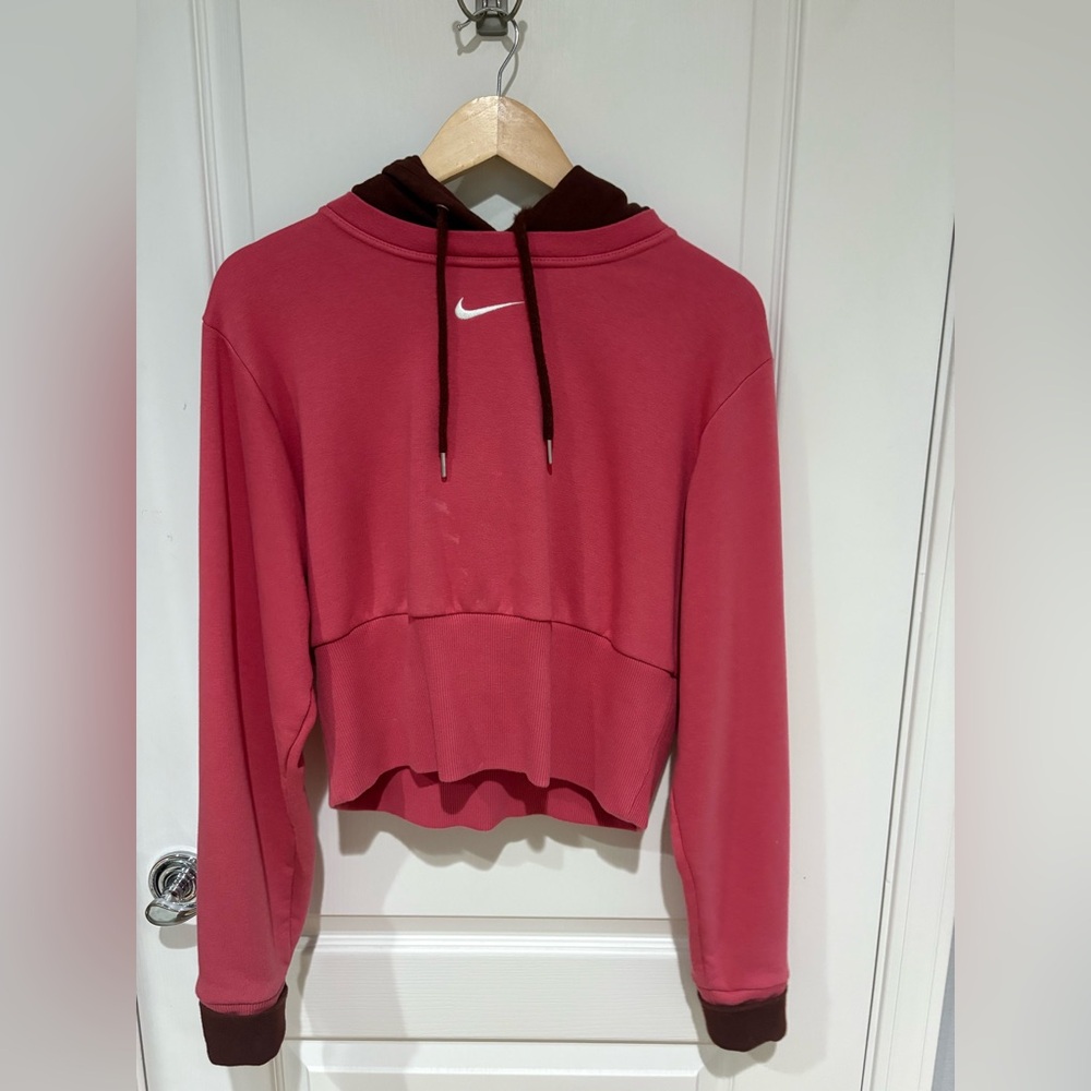 Nike Cropped Swoosh Logo Hoodie